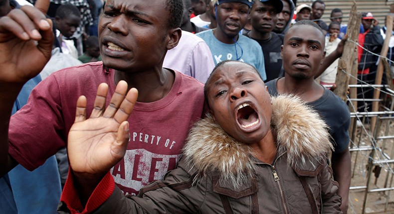 Kenyans protesting: Kenyan taxpayers are paying through the nose to fund State’s back breaking torture and cruelty bill. (sputniknews)