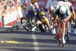Primoz Roglic wycofał się z wyścigu Vuelta a Espana