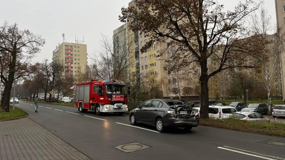 Wypadek w Poznaniu, są poszkodowani, fot. Jacek U., GJWwP FB