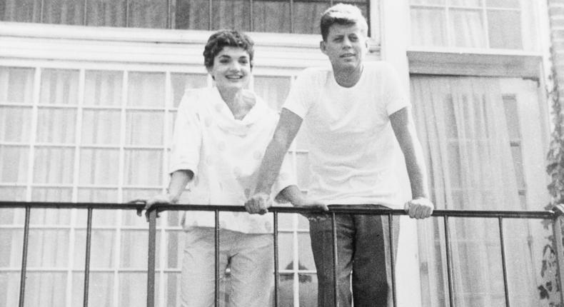 John F. Kennedy and his wife, Jackie Bouvier, in 1953.Orlando Suero. ullstein bild via Getty Images