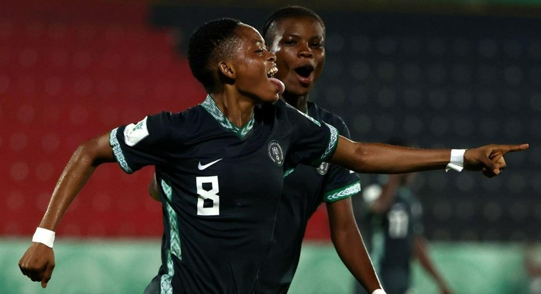 Esther Uninsied a marqué deux buts pour le Nigeria jeudi. 