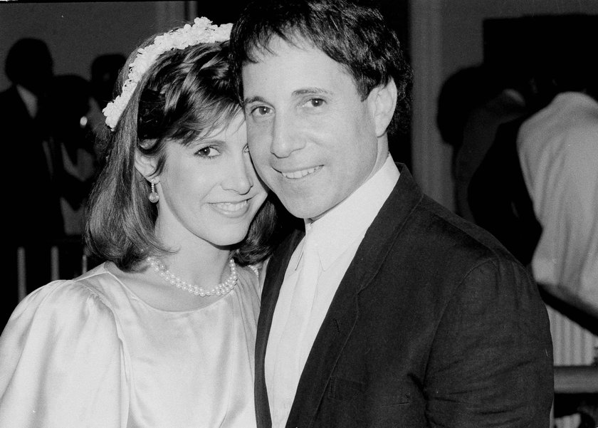 Carrie Fisher i mąż Paul Simon