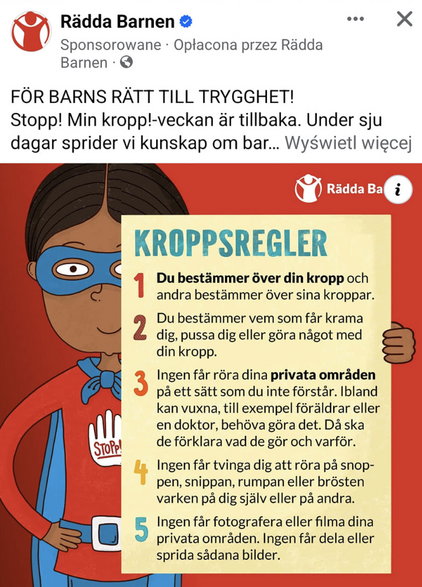 Edukacja seksualna w Szwecji dla dzieci w wieku przedszkolnym