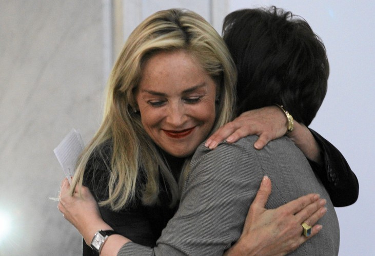 Sharon Stone i Ewa Kopacz