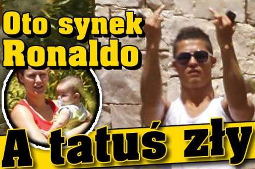 Oto synek Ronaldo w pełnej krasie. A tatuś zły