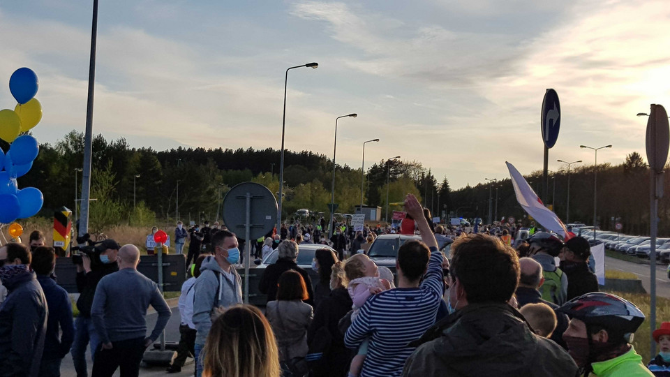 Koronawirus zamknął granice. Protest na polsko-niemieckich przejściach