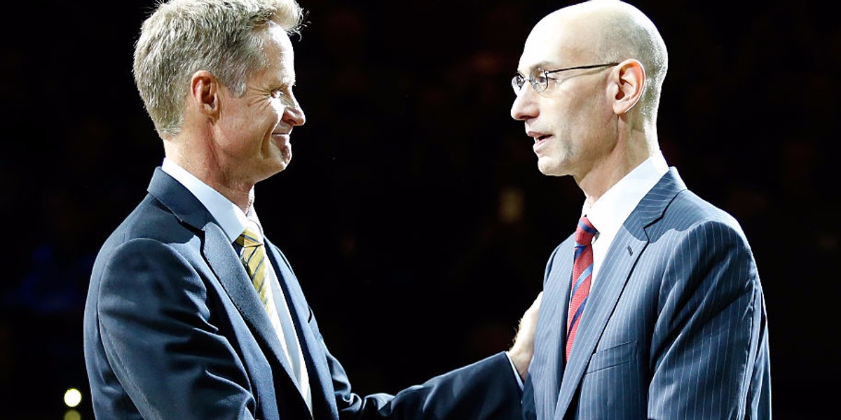 Steve Kerr and Adam Silver both wanted the Warriors to go to the White House for a specific reason — but now it doesn't seem possible