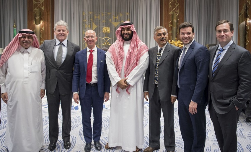 Džef Bezos i Mohamed bin Salman