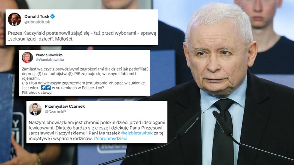 Burza w sieci po słowach Kaczyńskiego o "seksualizacji dzieci". "Mdłości"