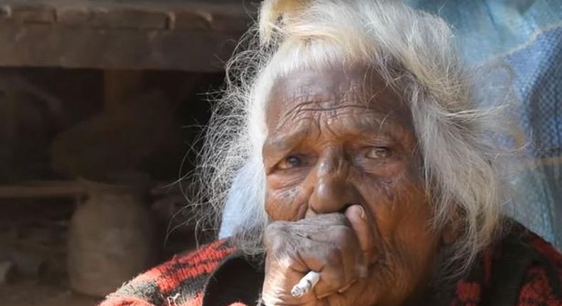 A 112-year-old woman says smoking 30 cigarettes a day is a secret to long life. Batuli Lamichhane, born in March 1903, began smoking at age 17.