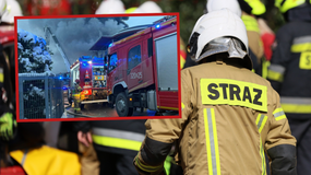 Potężny pożar pod Krakowem. 100 strażaków walczy z ogniem