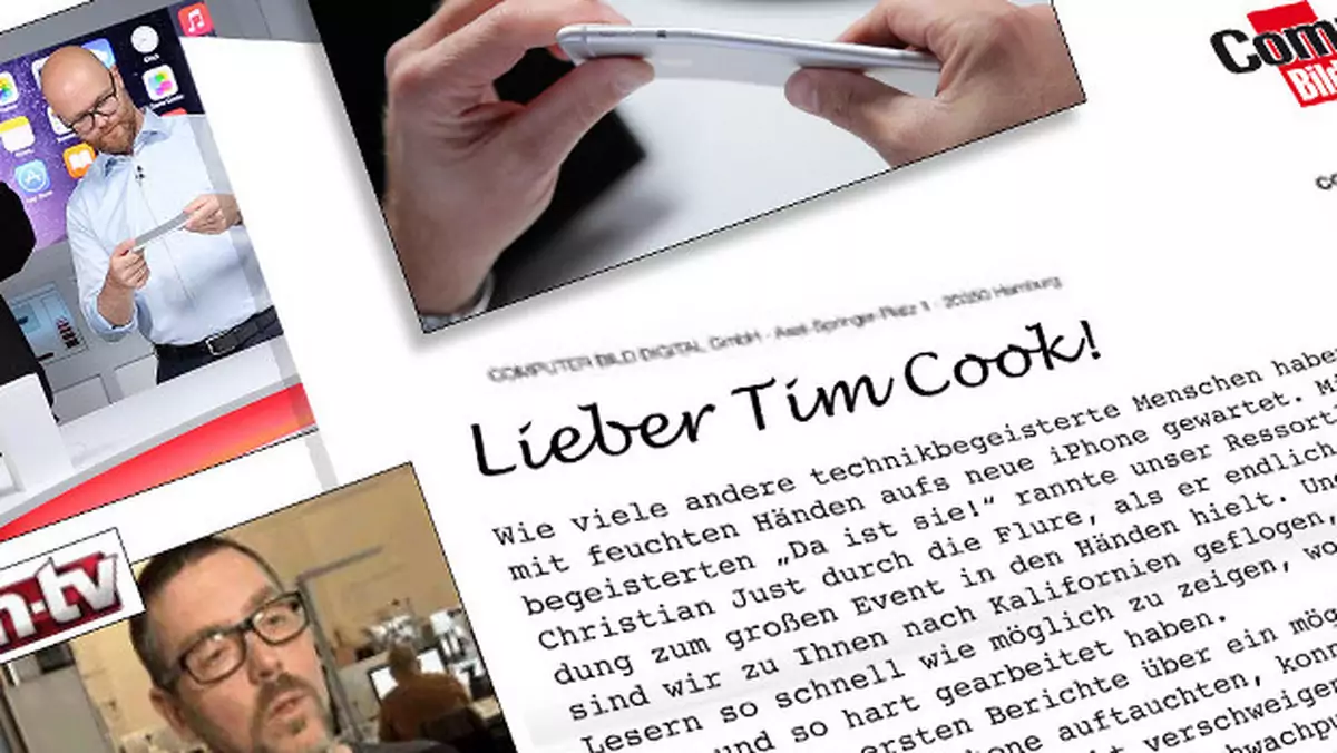 Apple obraziło się na Computer Bild! Za wyginanie iPhone'a 6 Plus na filmie.
