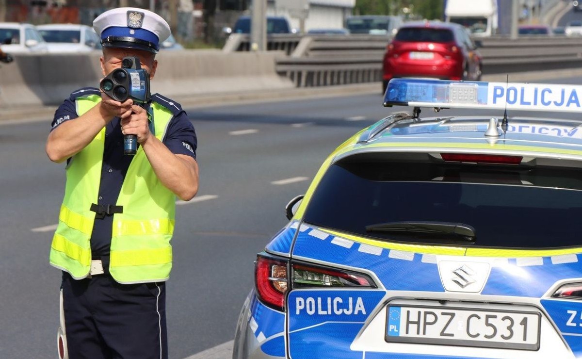 Policja pomiar prędkości