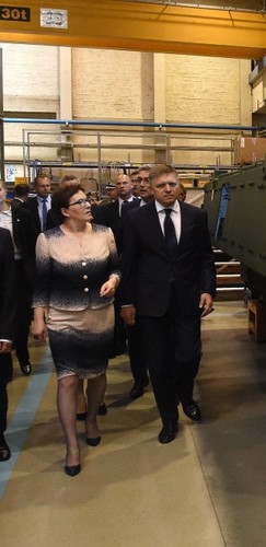 Premier Ewa Kopacz i premier Słowacji Robert Fico