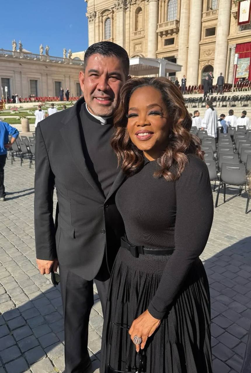 Oprah Winfrey vo Vatikáne.