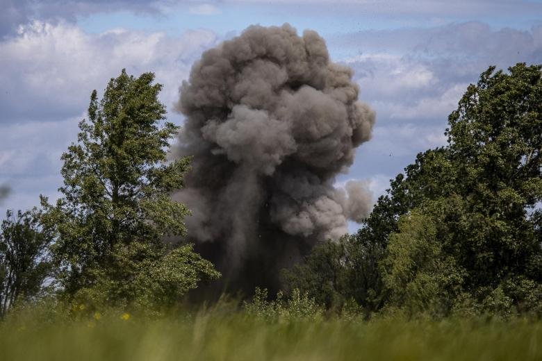 Niewybuchy są detonowane z dala od ludzi