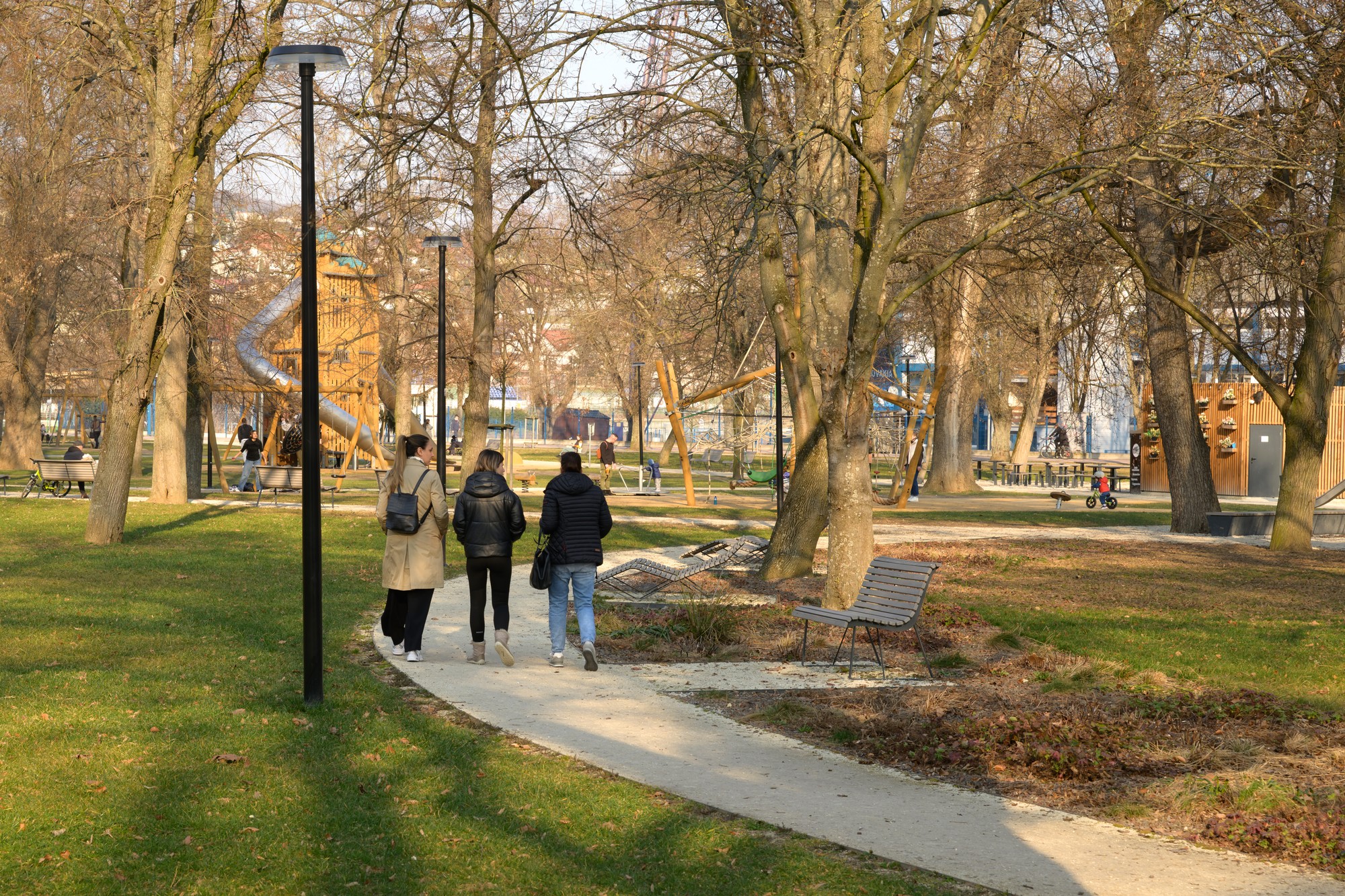 Jar v Mestskom parku v Nitre.