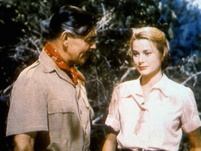 Grace Kelly i Clark Gable w filmie 'Magambo'