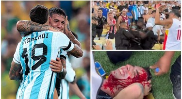 Brazil vs Argentina: Bloody scenes at the Maracana as Brazilian police and Argentine fans clash
