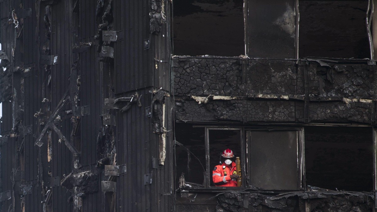 Grenfell Tower Londyn budynek wieżowiec apartamentowiec