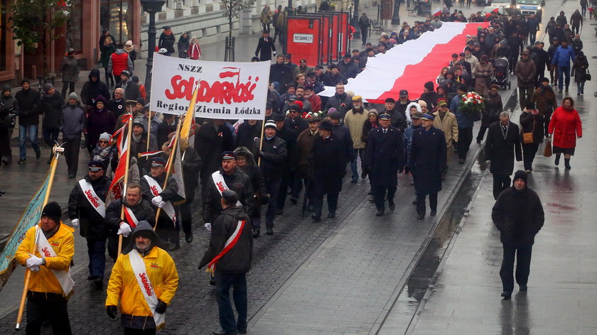 Łódzka Solidarność obchodziła Święto Niepodległości 