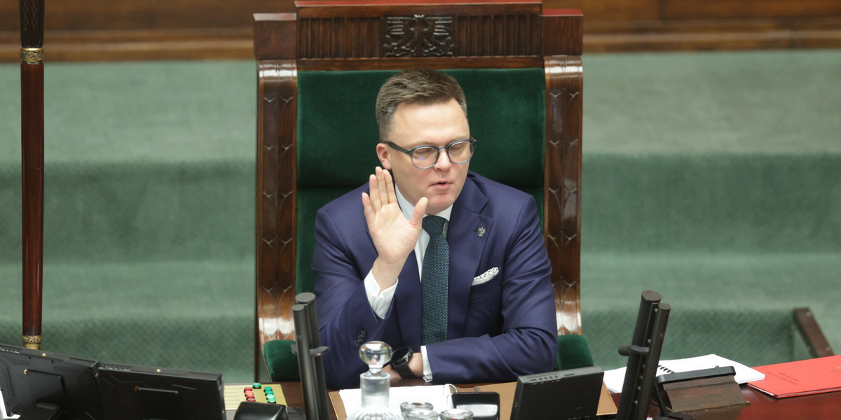 Marzałek Sejmu Szymon Hołownia