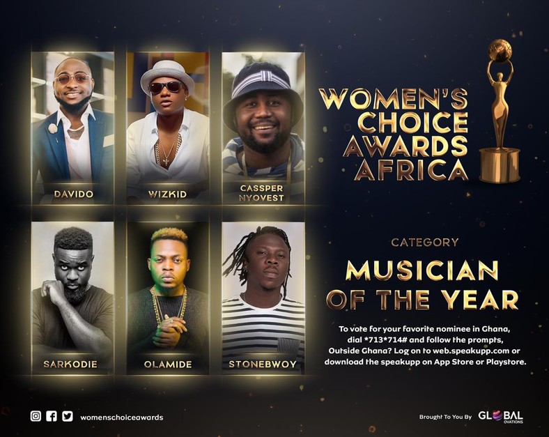 Oprah Winfrey, Wiyaala, Sarkodie, Yvonne Nelson, others nominated for Women's Choice Awards Africa 