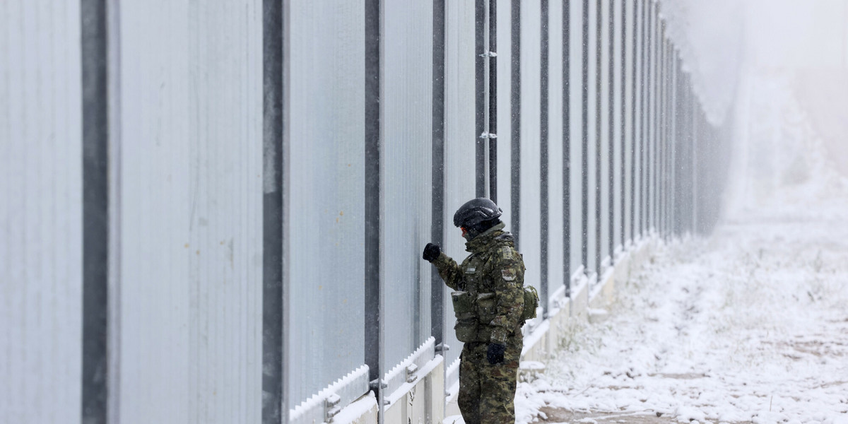 Mur na granicy z Białorusią