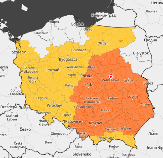 Prognoza ostrzeżeń przed upałami na dalszą część tygodnia