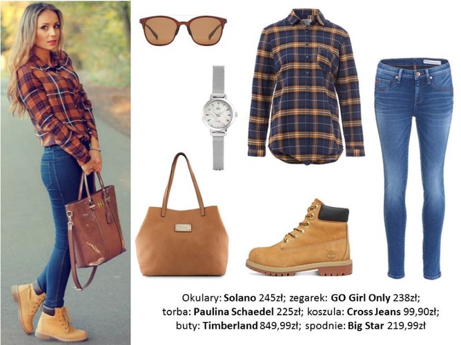 STYLIZACJE z koszulą w kratę