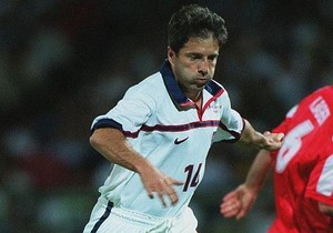 Preki Radosavljević u dresu reprezentacije SAD na Svetskom prvenstvu 1998. | Foto: Stewart Kendall/Sportsphoto/Allstar via Getty Images