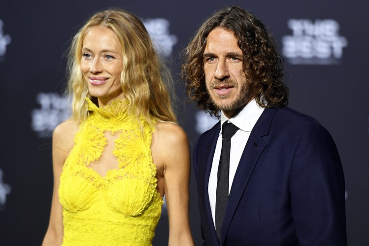 Carles Puyol i jego żona, Vanessa Lorenzo
