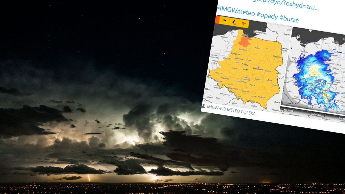 Niż Daniel, burze i wichury nad Polską. Prognoza pogody [2 maja 2021 r.]