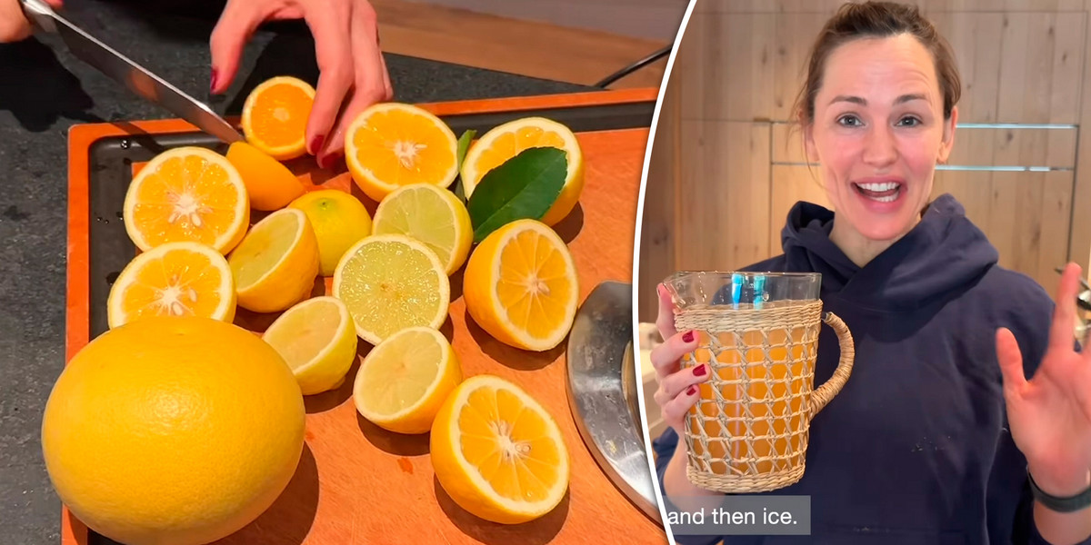 Jennifer Garner radzi pić lemoniadę również zimą.