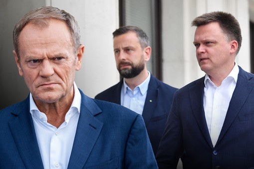 Donald Tusk, Szymon Hołownia, Władysław Kosiak-Kamysz