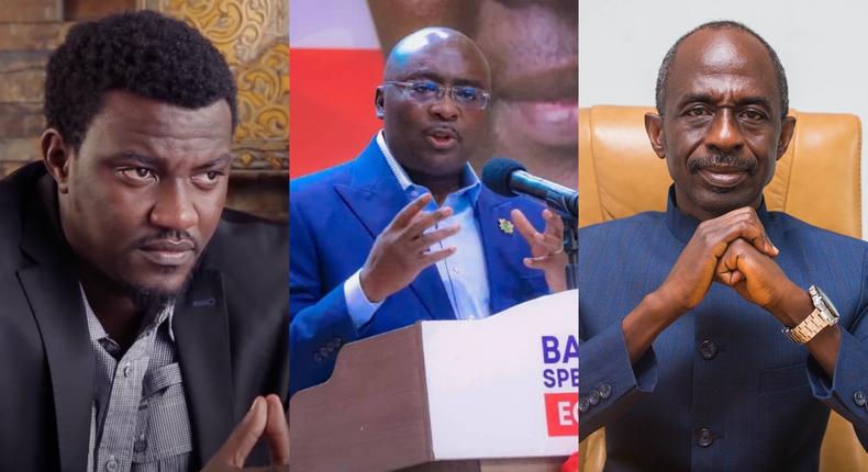 John Dumelo, Dr Mahamudu Bawumia and Asiedu Nketia