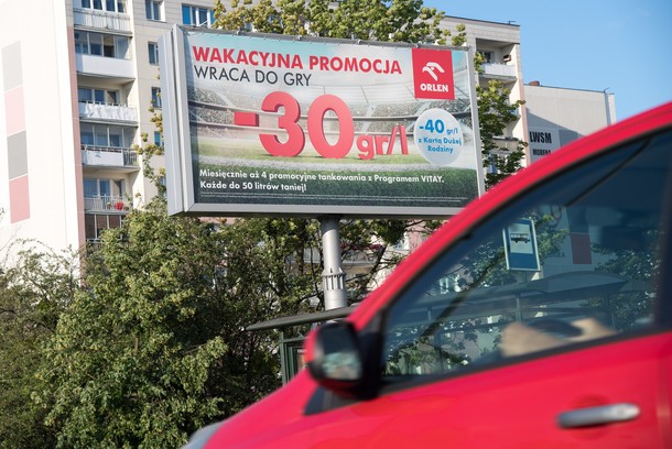 Wakacyjna promocja Orlenu na ulicach Gdańska, lipiec 2023 r.