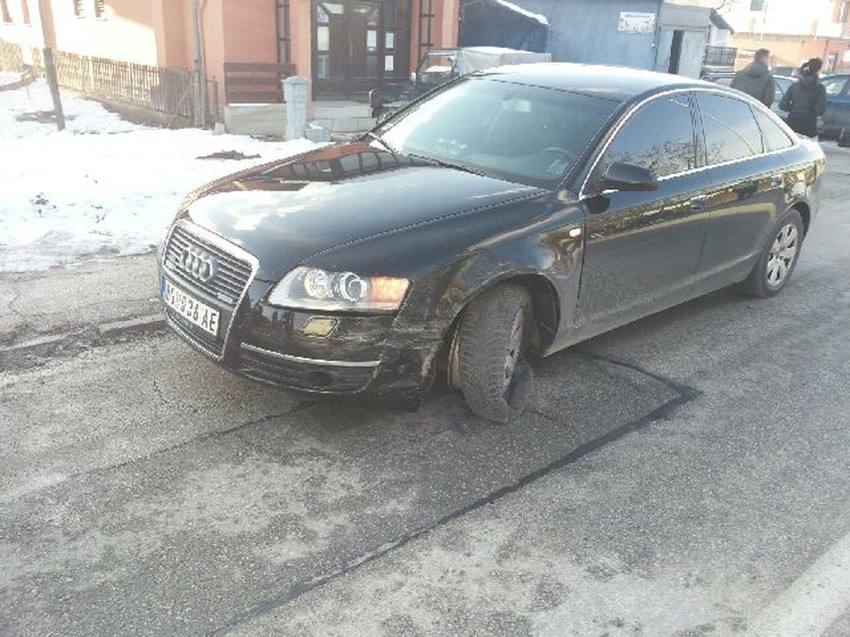 Udovičićev "audi" posle sudara