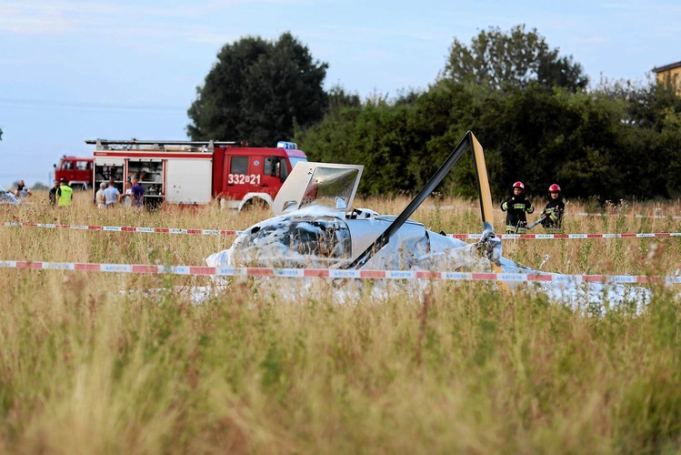 Śmigłowiec TVN24 'Błękitny' po awaryjnym lądowaniu