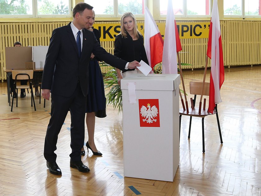 Andrzej Duda z rodziną