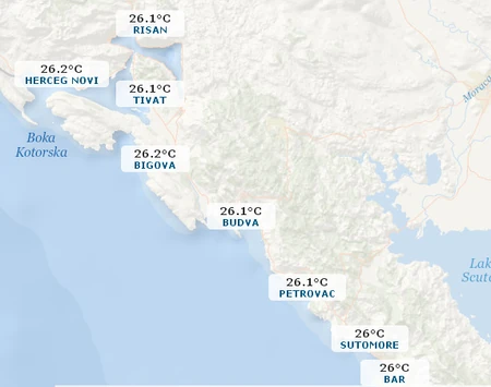 Temperature mora za Grčku, Crnu Goru i Hrvatsku tokom avgusta - Blic