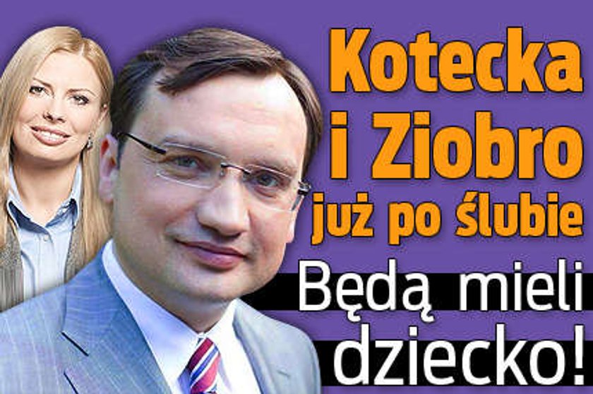 Ziobro i Kotecka już po ślubie. Będą mieli dziecko!