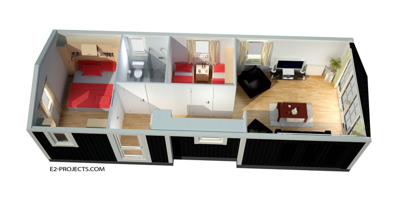 Tak mają wyglądać kartonowe domki