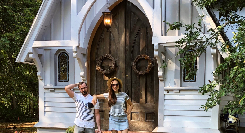 Anastasiia and her husband Gunther bought All Saints' Church, which they now call All Saints House, for $320,000 in 2017.