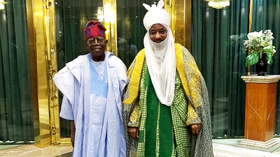 President Bola Tinubu and Sanusi Lamido Sanusi.