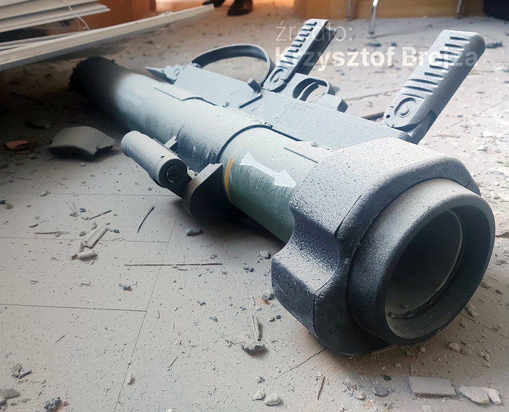 Wybuch granatnika w Komendzie Głównej Policji - zdjęcia opublikował Krzysztof Brejza