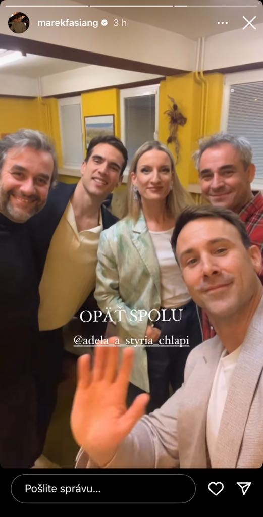 Adela Vinczeová, Vladimír Kobielsky, Filip Tůma, Marek Fašiang a Adam Bardy. 