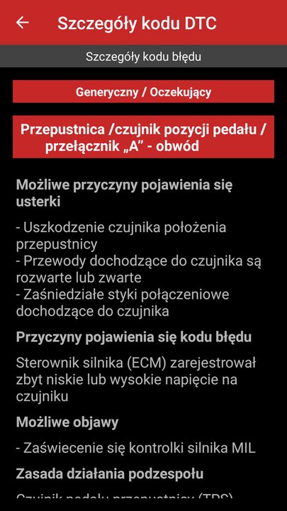 Awaria przepustnicy