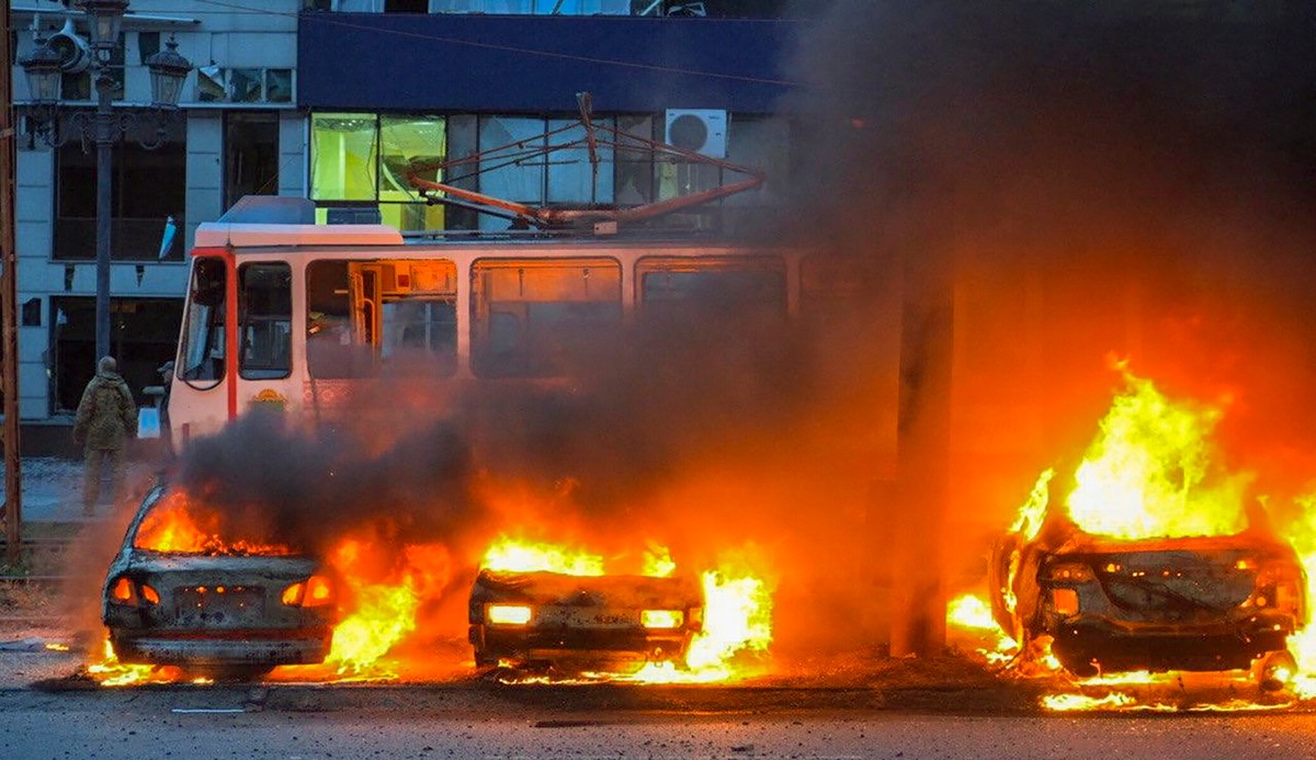 Rosyjski ostrzał w ukraińskim Zaporożu