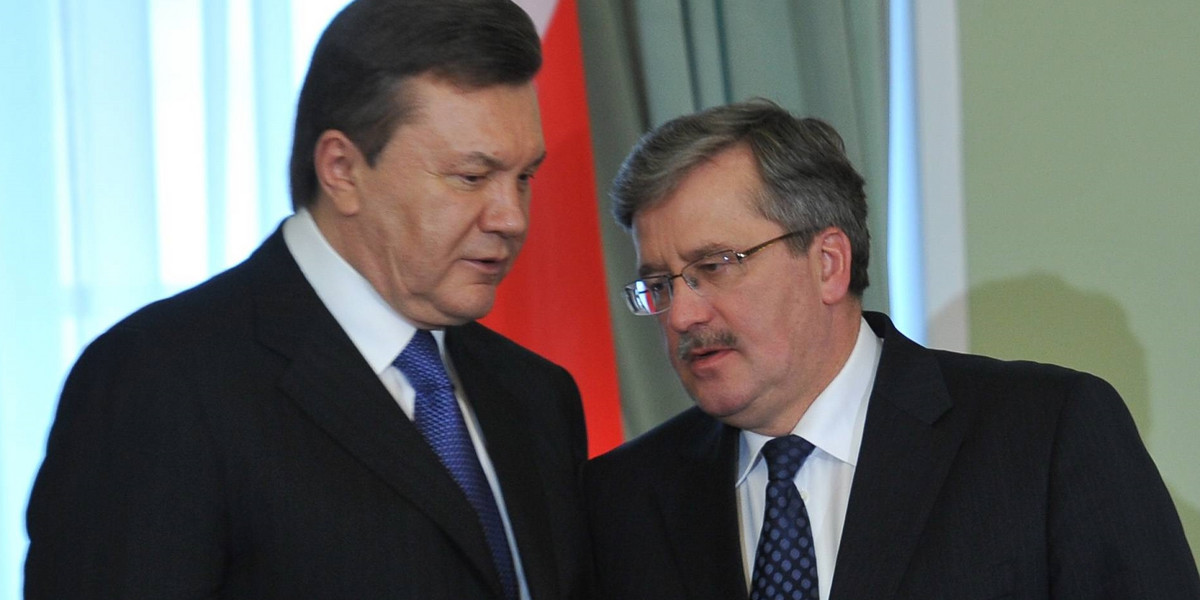 Bronisław Komorowski i Wiktor Janukowycz